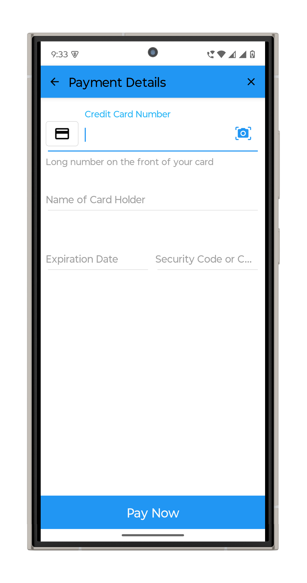 Android Checkout Accent Color